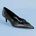 Roberto Lenzi Button Trim Court Shoes